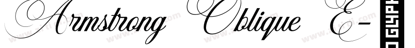 Armstrong Oblique E字体转换